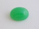 CHRYSOPRASE CABOCHON (AUSTRALIA) –. 9 X 7 MM. OVAL, 2.07 ct.